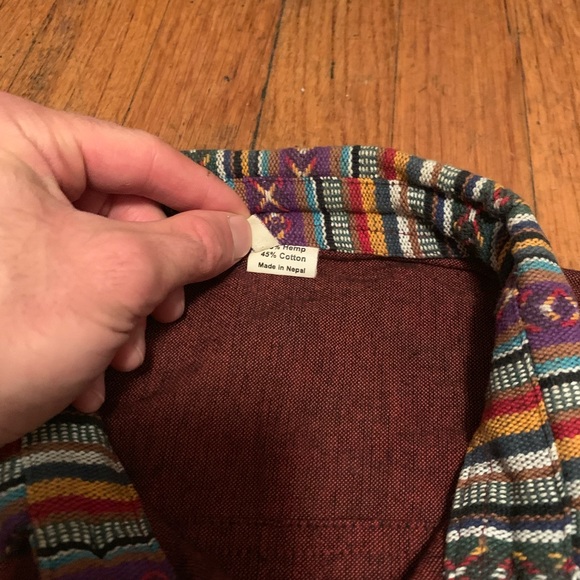 Beautiful Nepalese Dress Shirt - Picture 2 of 3